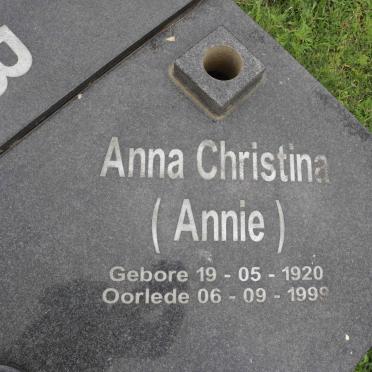 BARNARD Cornelius Johannes 1916-1999 &amp; Anna Christina 1920-1999