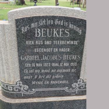 BEUKES Gabriel Jacobus 1923-1953