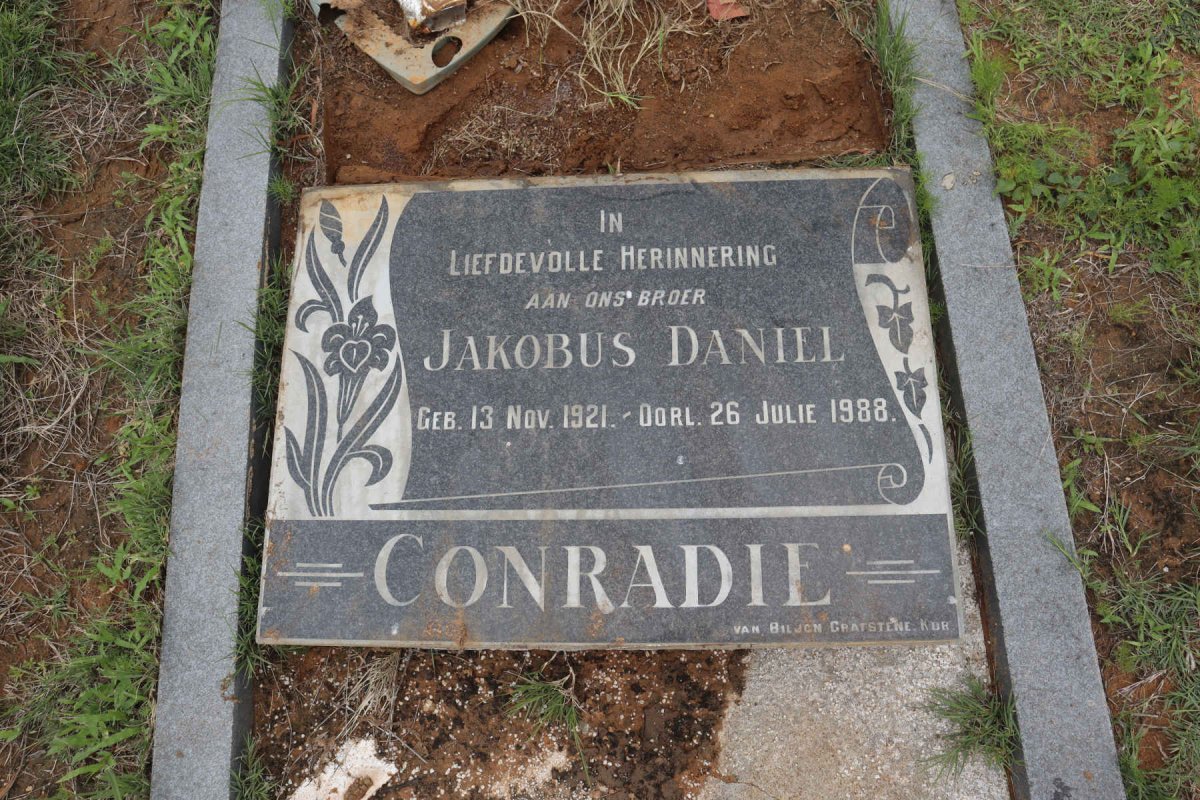 CONRADIE Jakobus Daniel 1921-1988