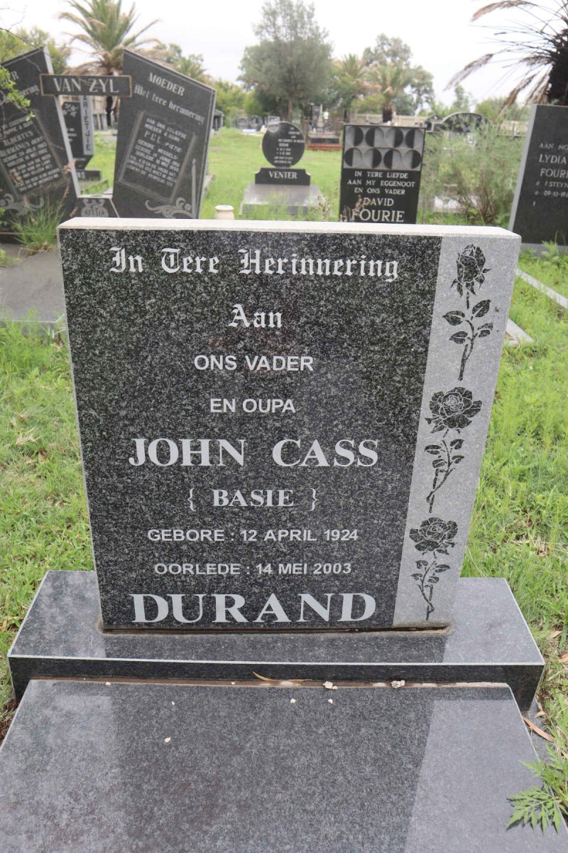 DURAND John Cass 1924-2003