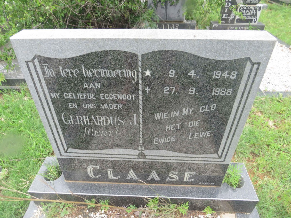 CLAASE Gerhardus J. 1948-1988