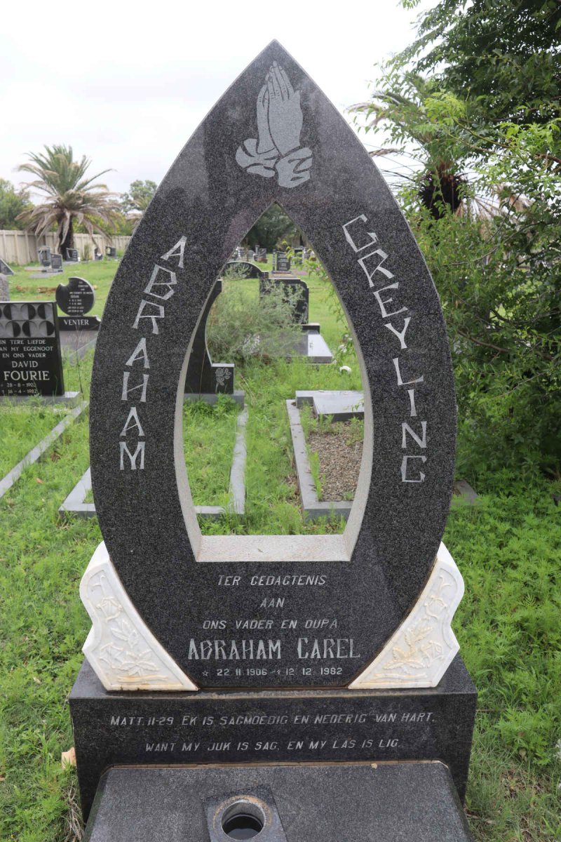 GREYLING Abraham Carel 1906-1982