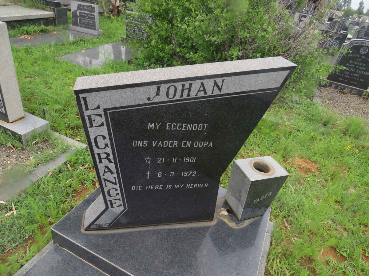 GRANGE Johan, le 1901-1972