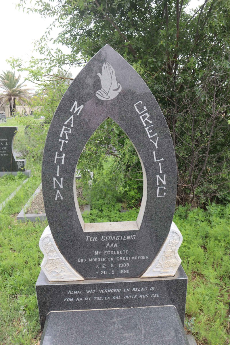 GREYLING Marthina 1909-1980