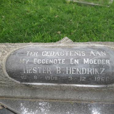 HENDRIKZ Hester B. 1908-1966
