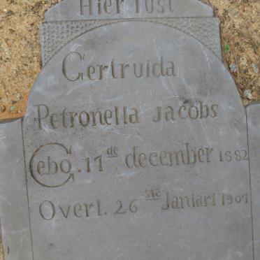 JACOBS Gertruida Petronella 1882-1901