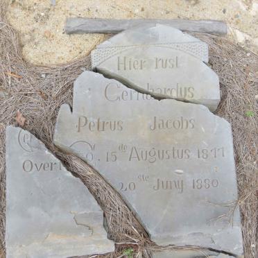 JACOBS Gerhardus Petrus 1877-1880