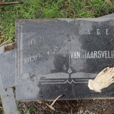 JAARSVELD Maria C.E., van 1900-1982