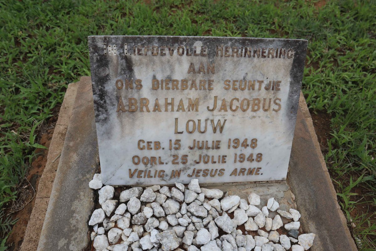 LOUW Abraham Jacobus 1948-1948