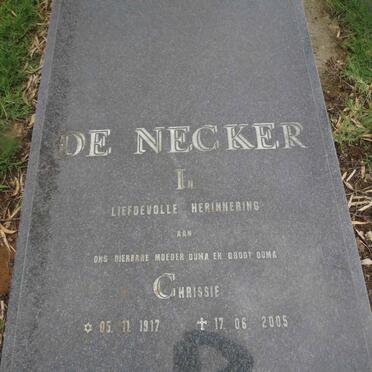 NECKER Chrissie, de 1917-2005