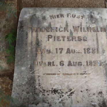 PIETERSE Frederick Wilhelm 1881-1928