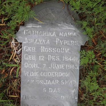 PYPERS Catharina Maria Johanna nee ROSSOUW 1844-1943