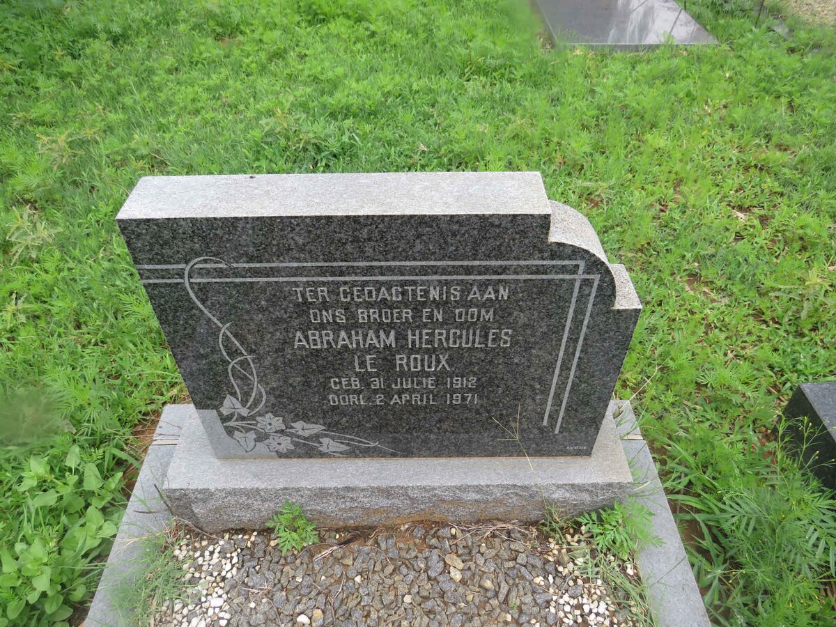 ROUX Abraham Hercules, le 1912-1971