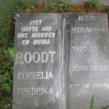 ROODT Cornelia Frederika nee STRAUSS 1920-2006