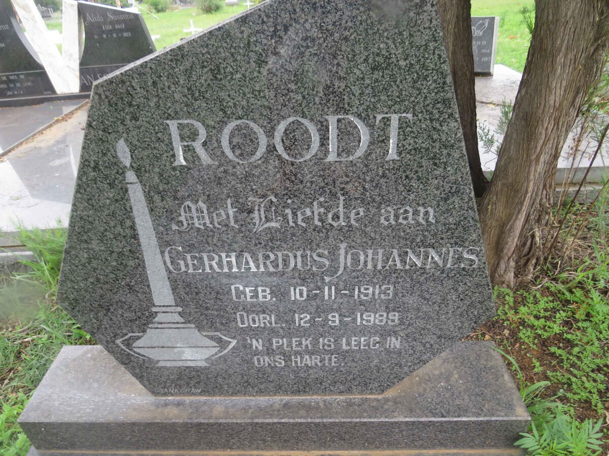 ROODT Gerhardus Johannes 1913-1989