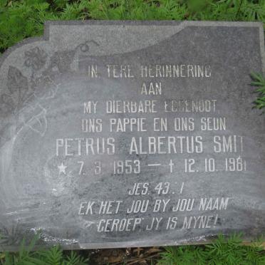SMIT Petrus Albertus 1953-1981
