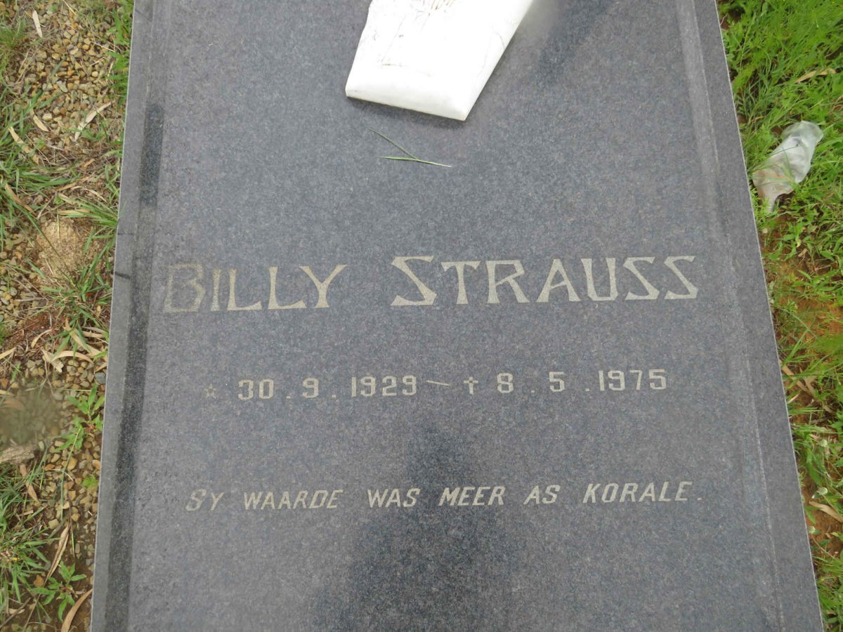 STRAUSS Billy 1929-1975