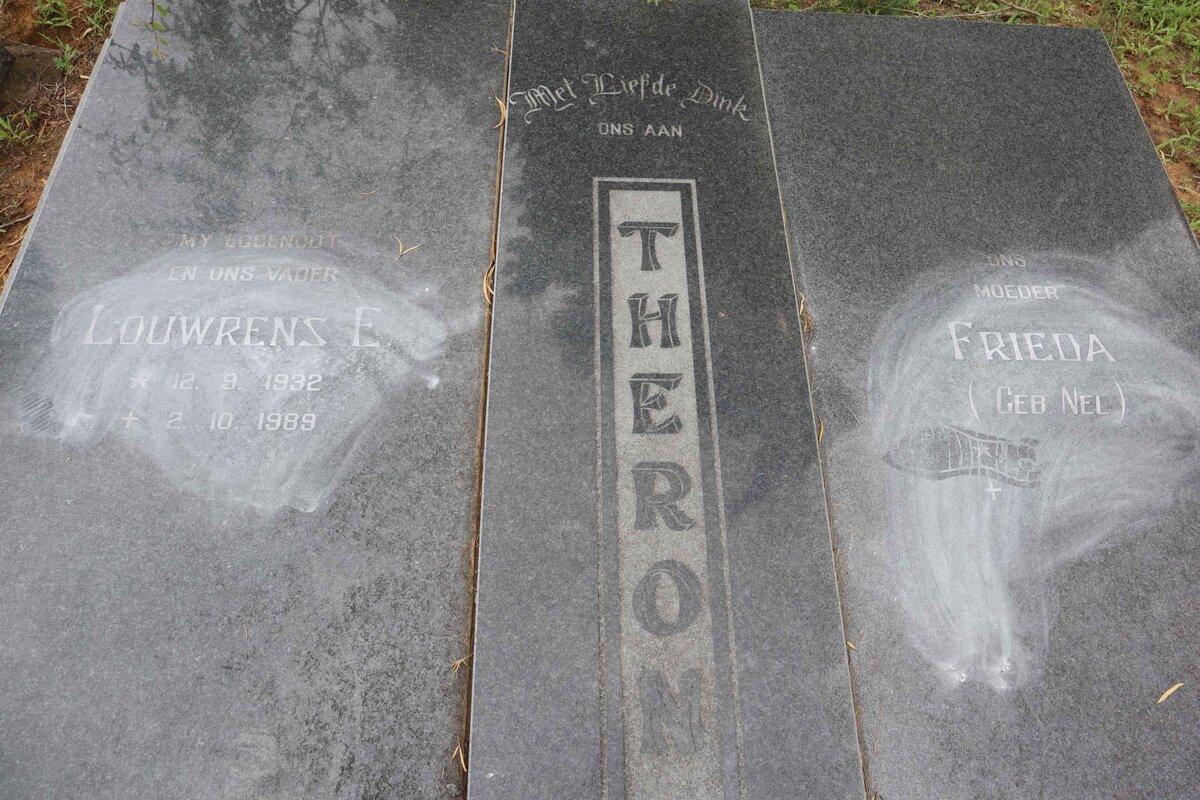 THERON Louwrens E. 1932-1989 &amp; Frieda NEL
