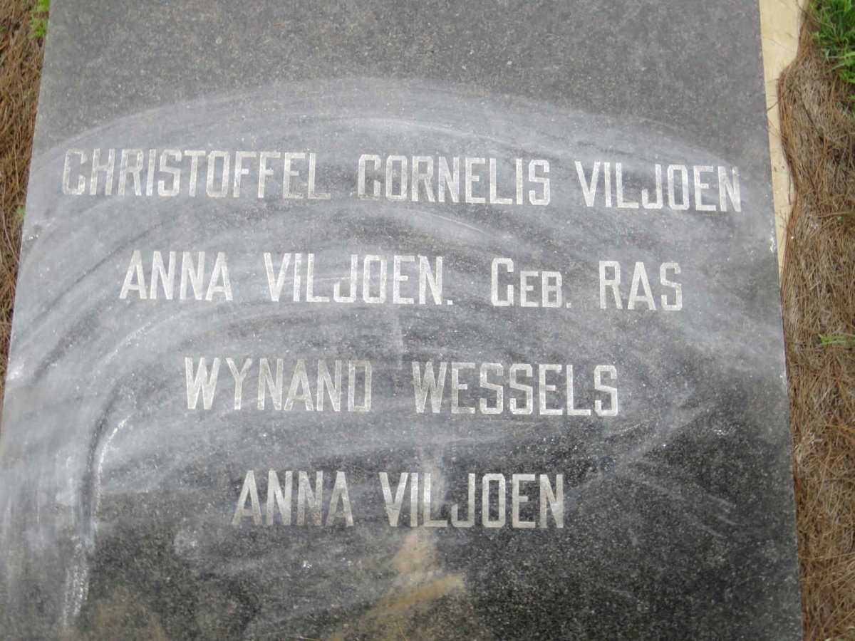 VILJOEN Christoffel Cornelis &amp; Anna RAS :: WESSELS Wynand :: VILJOEN Anna
