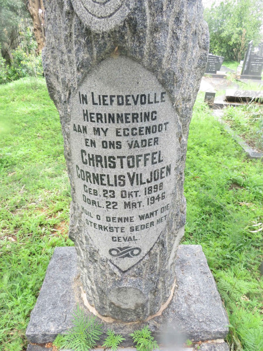 VILJOEN Christoffel Cornelis 1898-1946