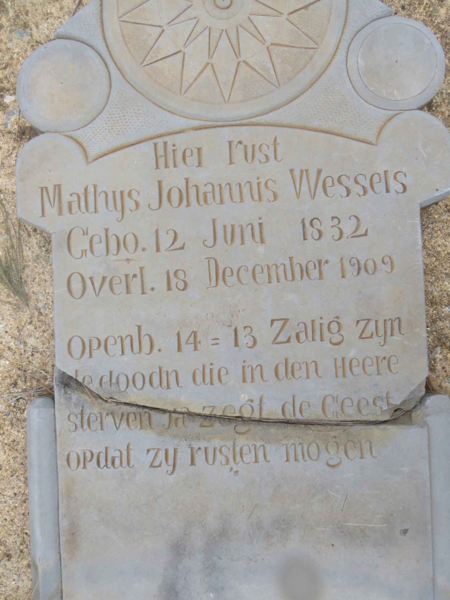 WESSELS Mathys Johannis 1832-1909