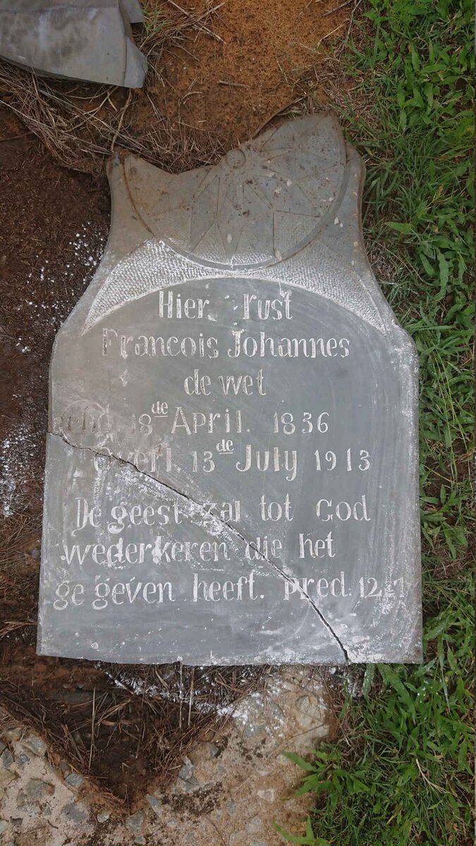 WET Francois Johannes, de 1836-1913