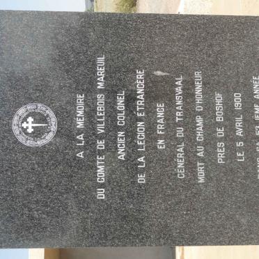 MAREUIL, de VILLEBOIS -1900