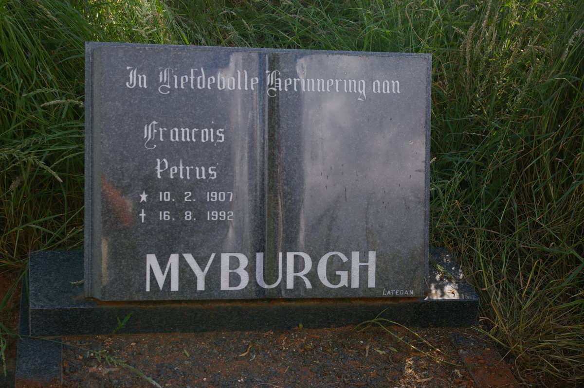 MYBURGH Francois Petrus 1907-1992