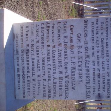 4. Monument of unmentioned officers and N.C. Officers 