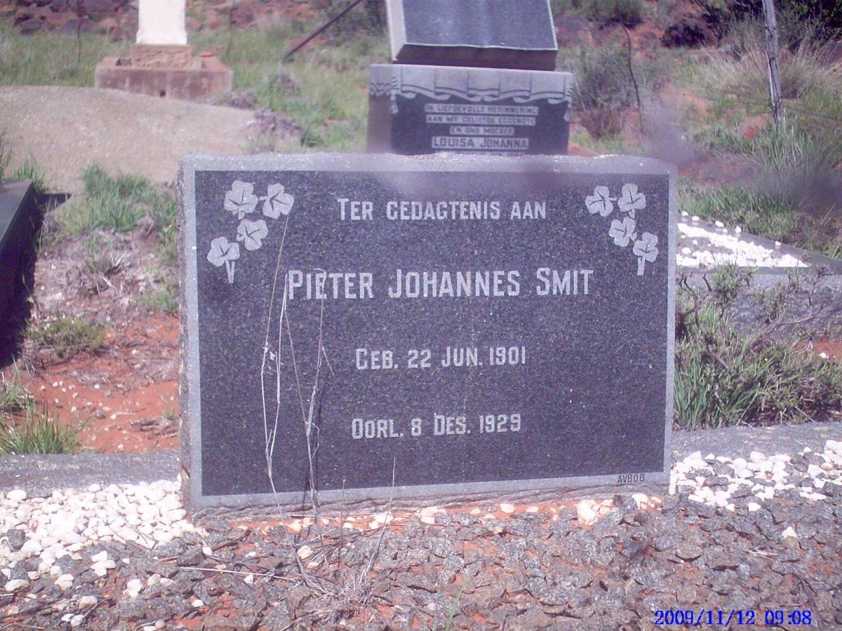 SMIT Pieter Johannes 1901-1929