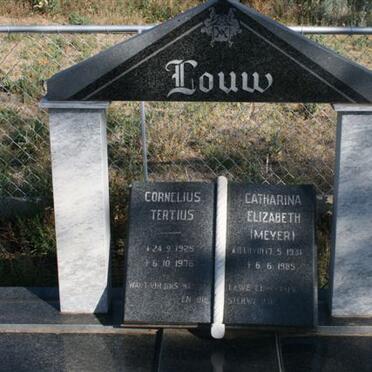 LOUW Cornelius Tertius 1925-1976 &amp; Catharina Elizabeth formerly MEYER nee LLOYD 1931-1985