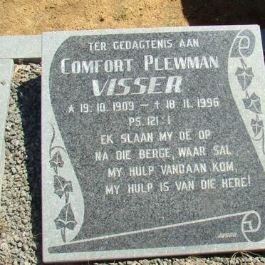 VISSER Comfort Plewman 1909-1996