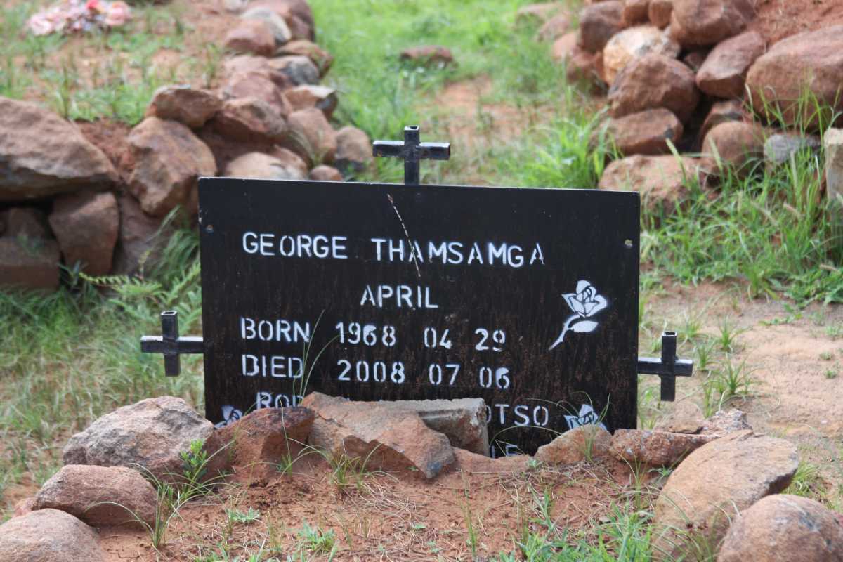 APRIL George Thamsamga 1968-2008