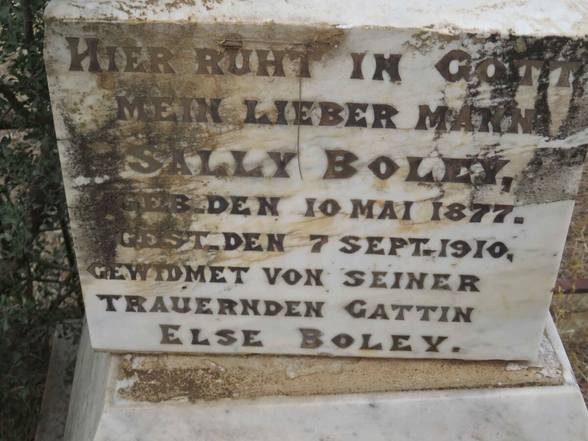 BOLEY Sally 1877-1910