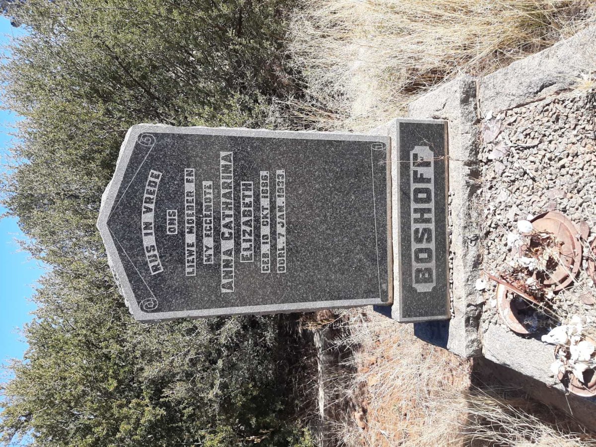 BOSHOFF Anna Catharina Elizabeth 1886-1933