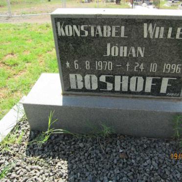 BOSHOFF Willem Johan 1970-1996