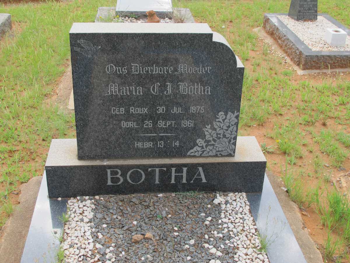 BOTHA Maria C.J. 1875-1961