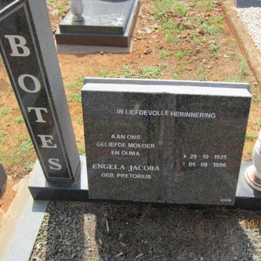 BOTES Engela Jacoba nee PRETORIUS 1925-1996 