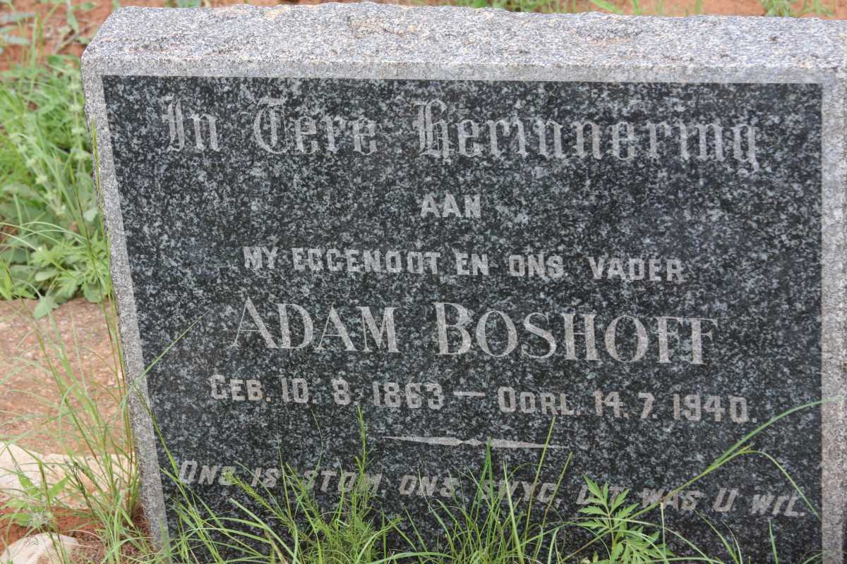 BOSHOFF Adam 1863-1940