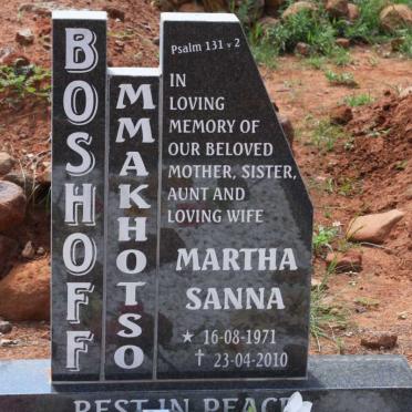 BOSHOFF Martha Sanna 1971-2010