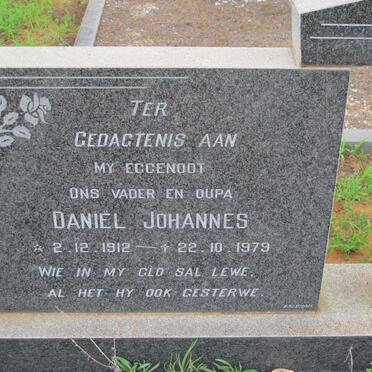 BURGER Daniel Johannes 1912-1979