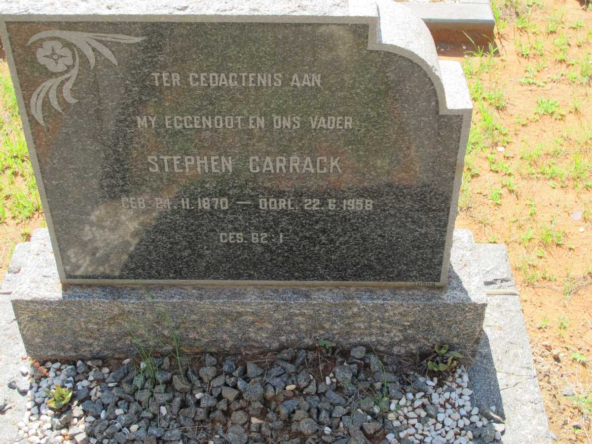CARRACK Stephen 1870-1958