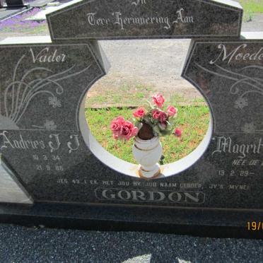 GORDON Andries J.J. 1934-1986