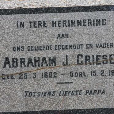 GRIESEL Abraham J. 1862-1946