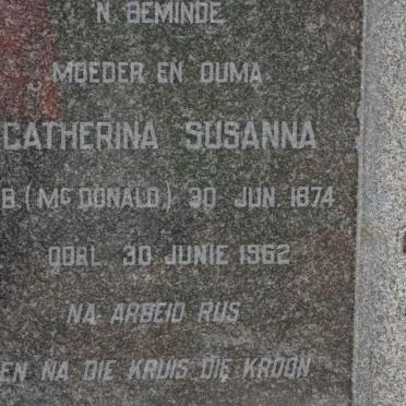 HERTZOG Willem Frederick 1874-1959 &amp; Catherina Susanna McDONALD 1874-1962
