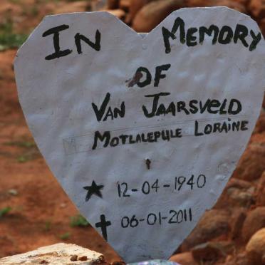 JAARSVELD Motlalepule Loraine, van 1940-2011