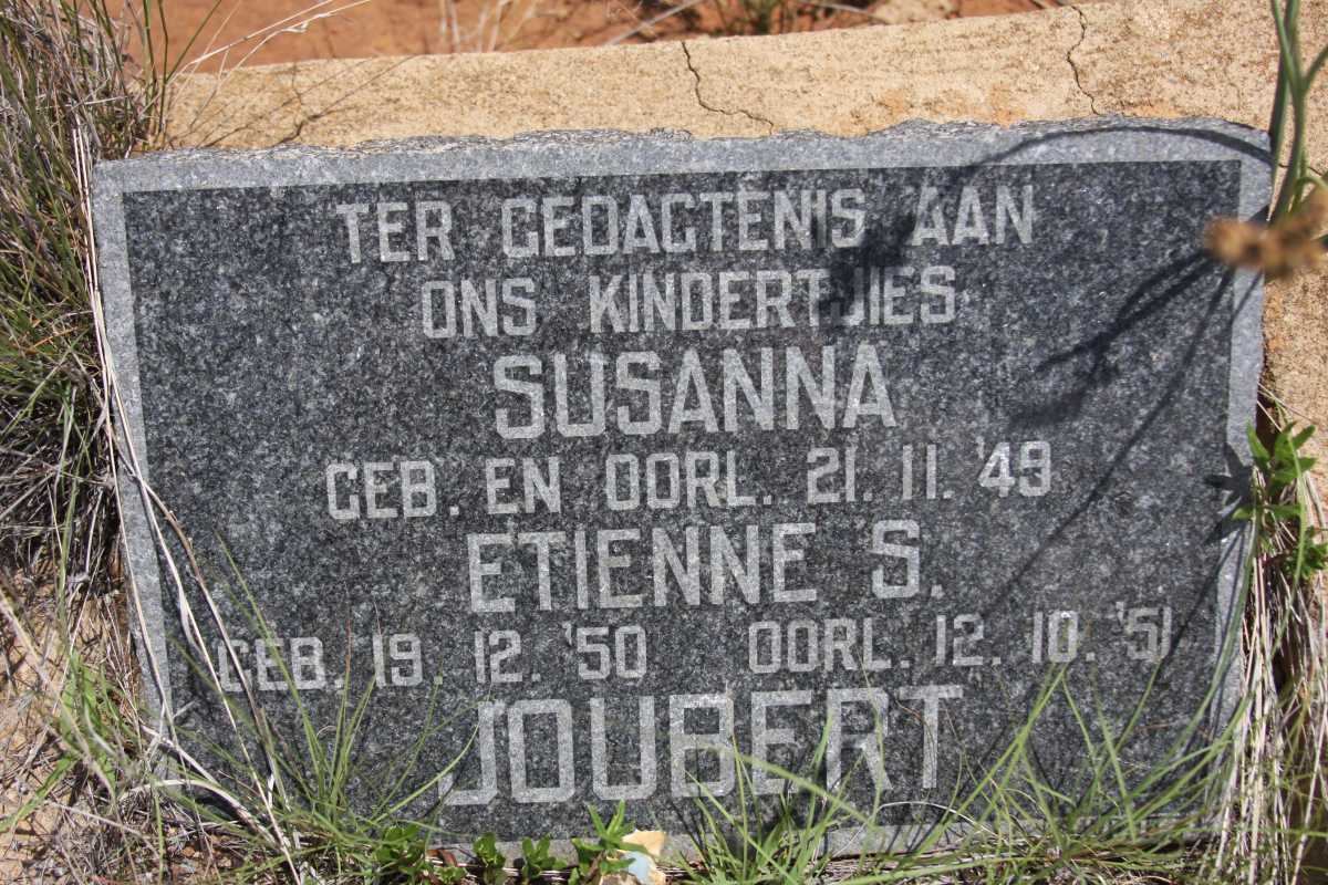 JOUBERT Susanna 1949-1949 :: JOUBERT Ettiene S. 1950-1951