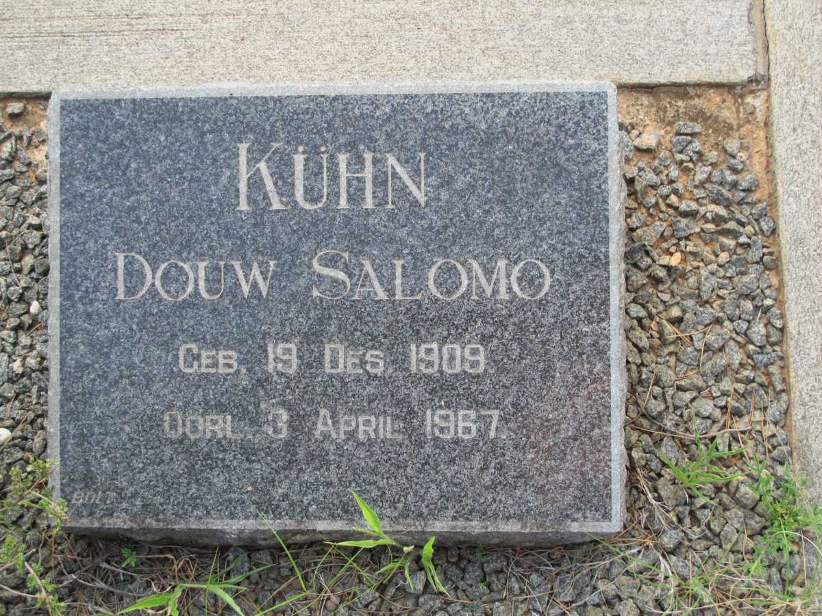 KUHN Douw Salomo 1909-1967