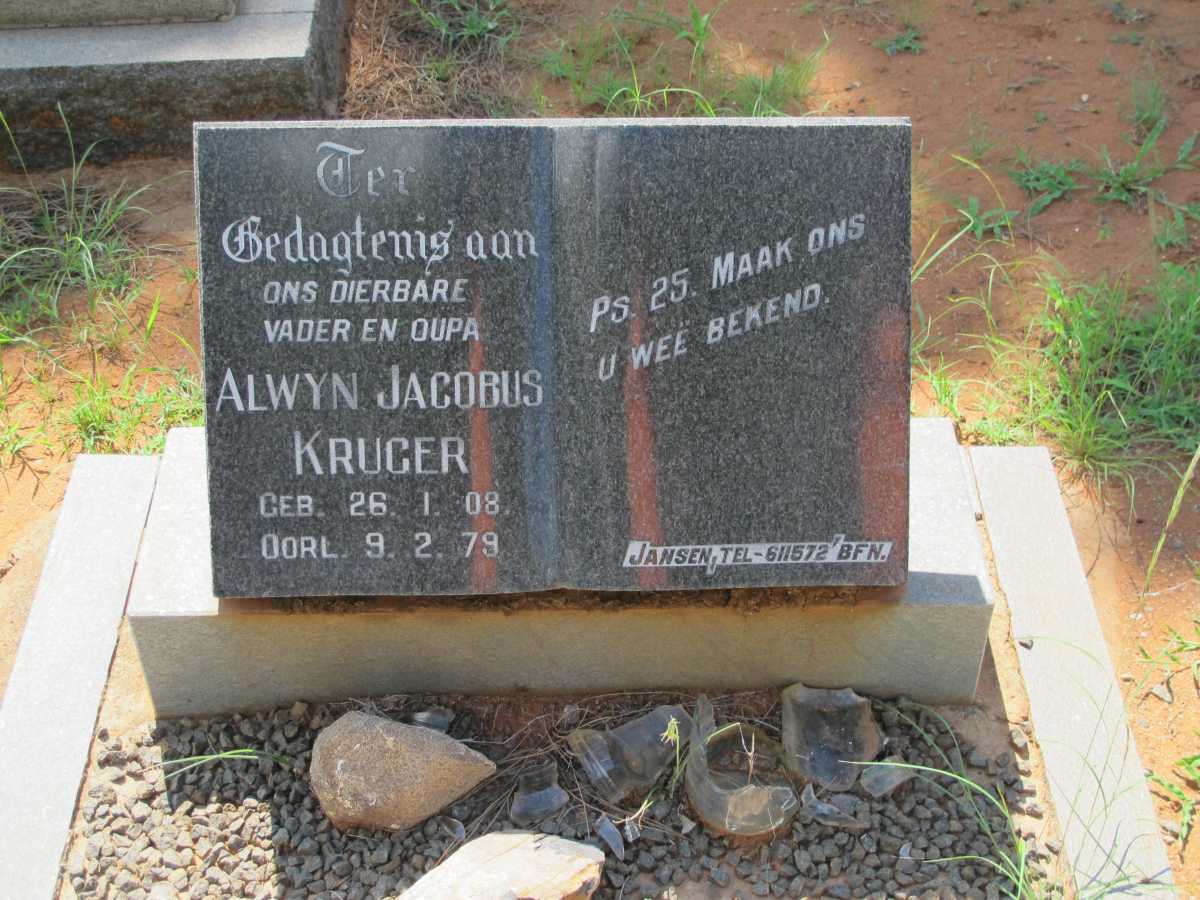 KRUGER Alwyn Jacobus 1908-1979