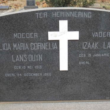 LANS Izaak 1907- &amp; Alida Maria Cornelia OUYN 1913-1966